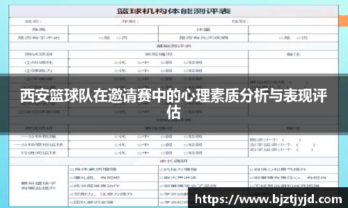 西安篮球队在邀请赛中的心理素质分析与表现评估